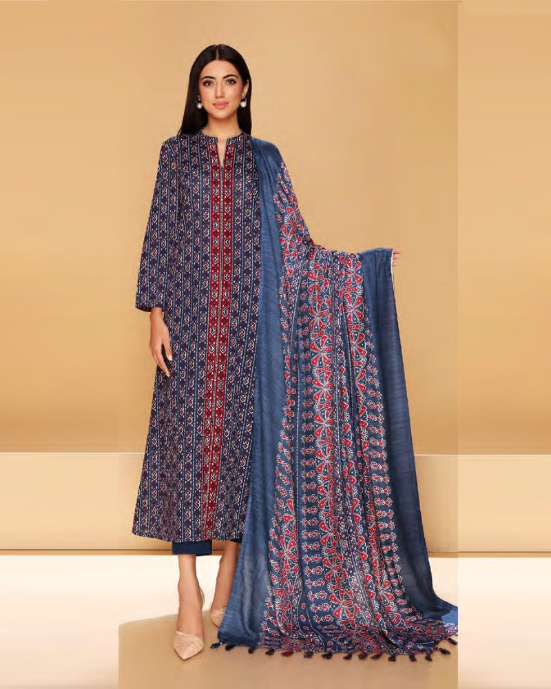 Nishat Winter Vol 2 - Printed Khaddar - D 03