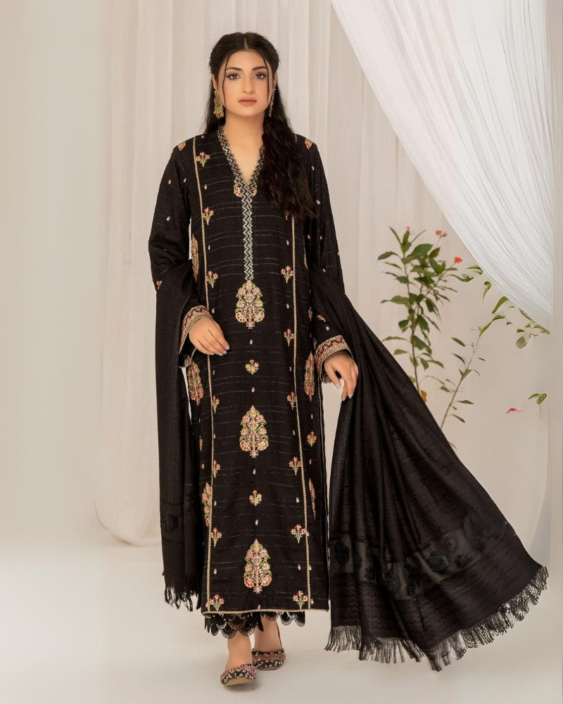 Waresha Luxury Emb Dhanak Vol 12 D 04