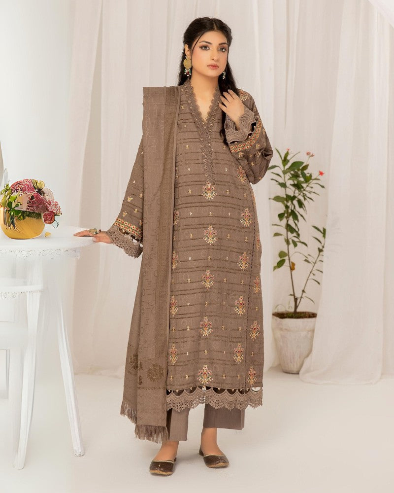 Waresha Luxury Emb Dhanak Vol 12 D 05