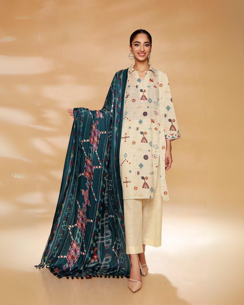 Nishat Winter Vol 2 - Printed Khaddar - D 07