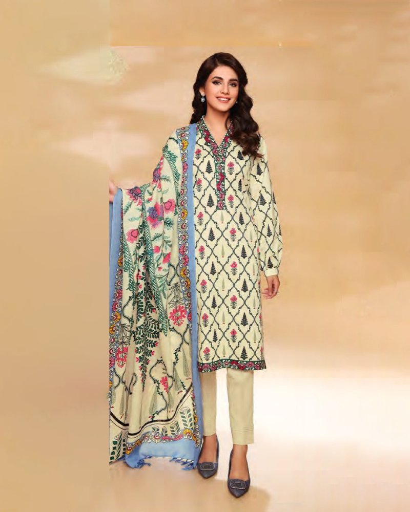 Nishat Winter Vol 2 - Printed Khaddar - D 08