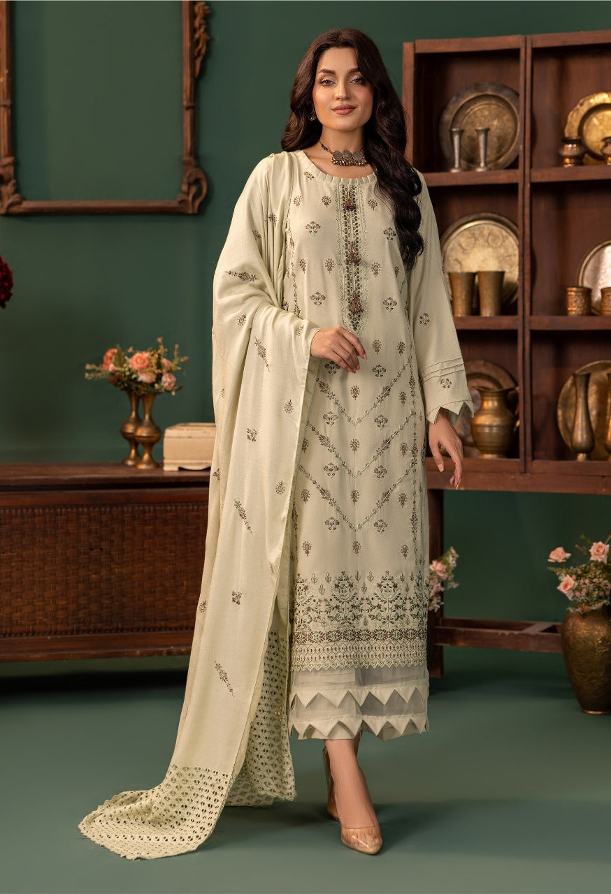 Noor e Chasham UnStitched 3 Piece Dhanak Collection D 01