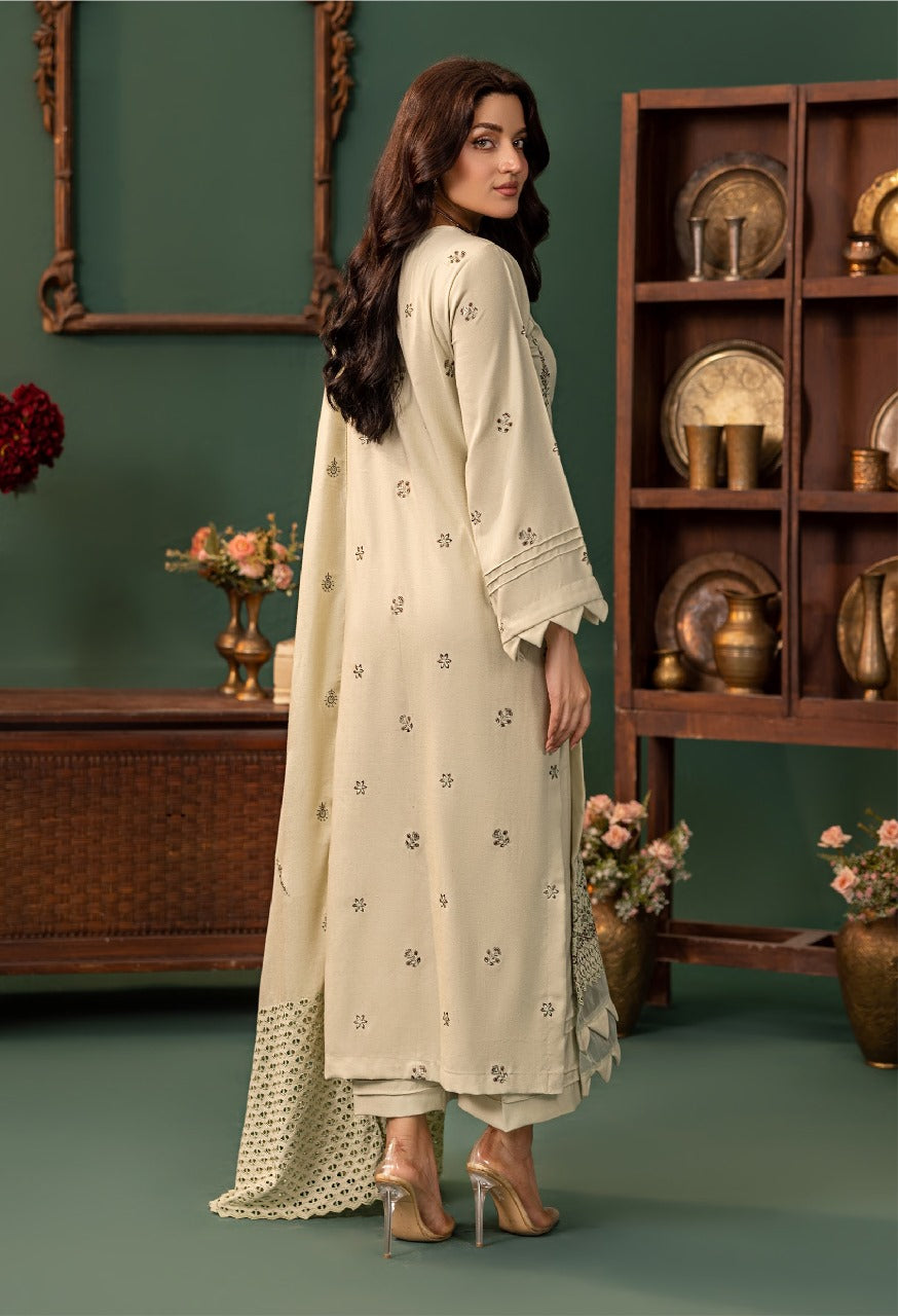 Noor e Chasham UnStitched 3 Piece Dhanak Collection D 01