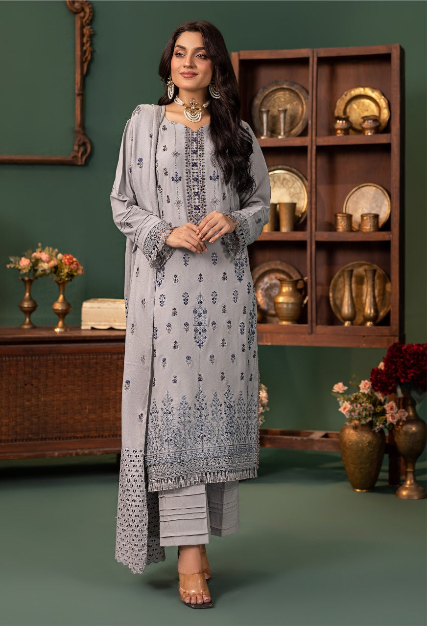 Noor e Chasham UnStitched 3 Piece Dhanak Collection D 02