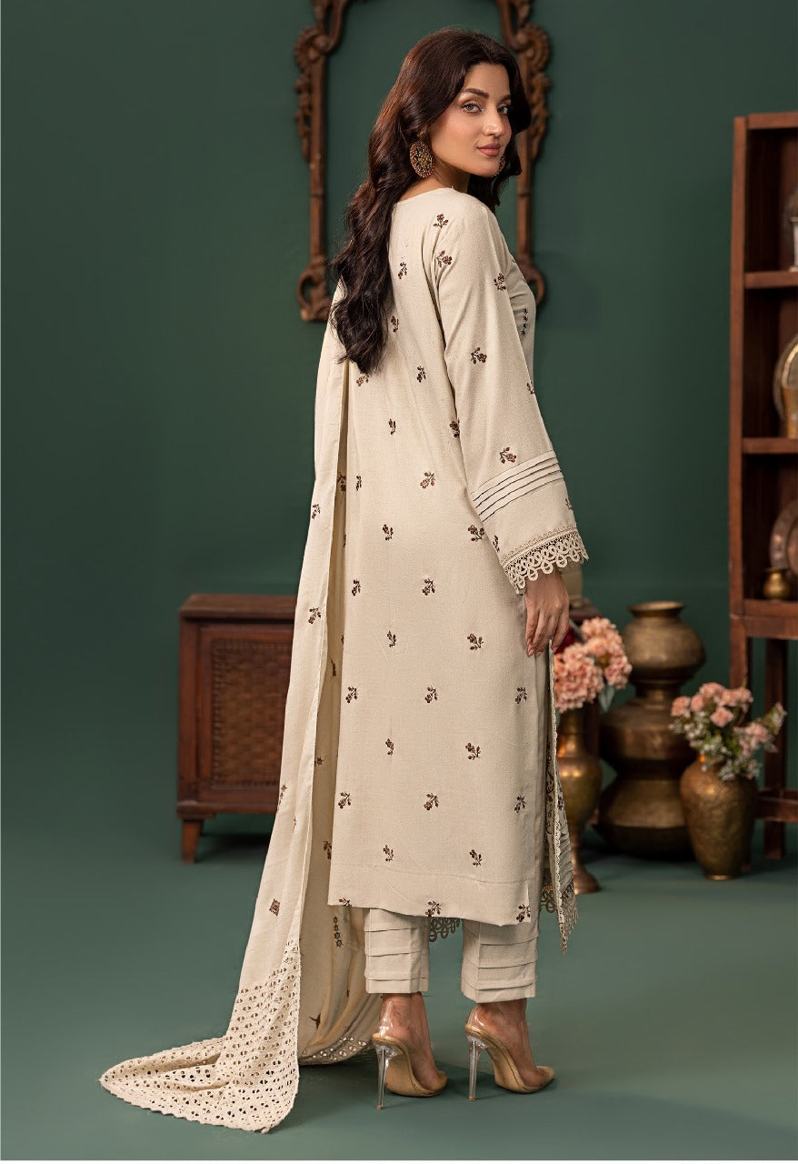 Noor e Chasham UnStitched 3 Piece Dhanak Collection D 03