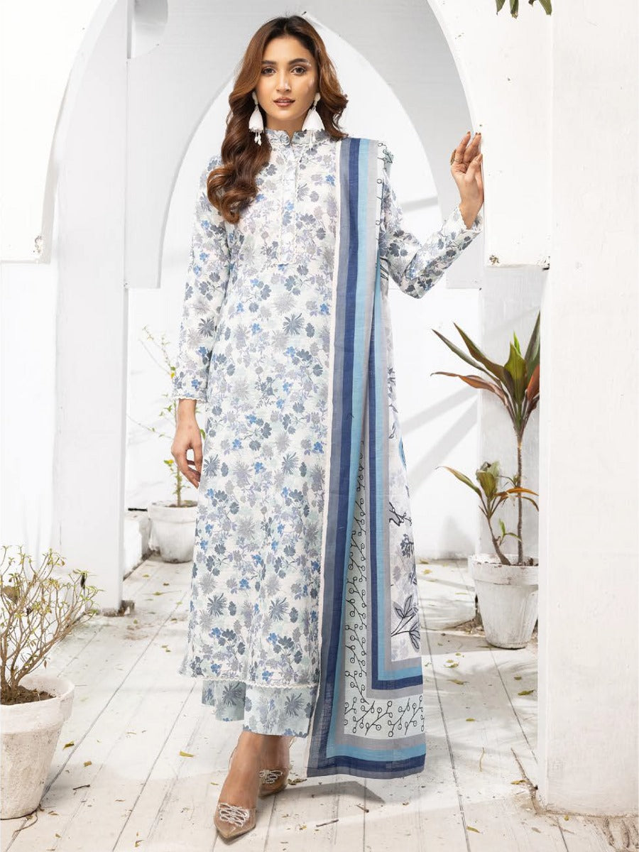 Heer By Legends - Premium Printed khaddar  - D 02