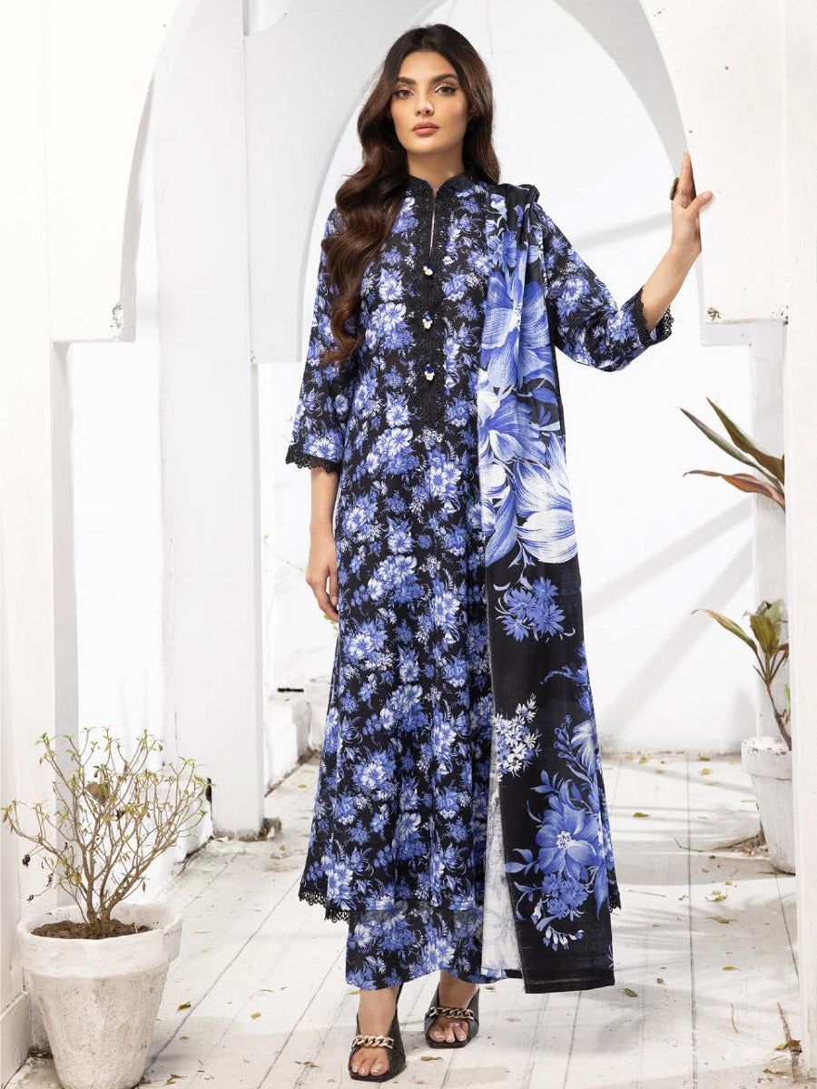 Heer By Legends - Premium Printed khaddar  - D 09